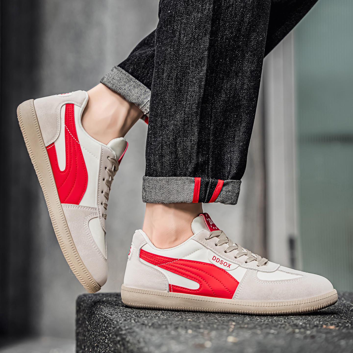 Whoppy SL75 Sepatu Sneakers Pria Import (FREE BOX)