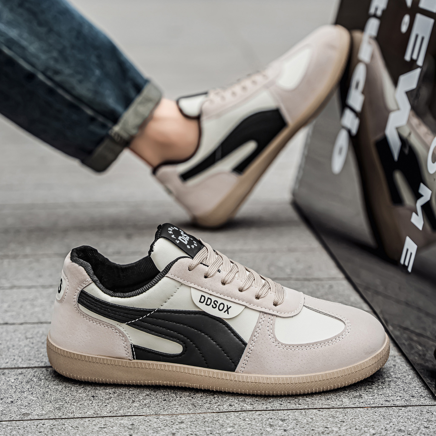 Whoppy SL75 Sepatu Sneakers Pria Import (FREE BOX)