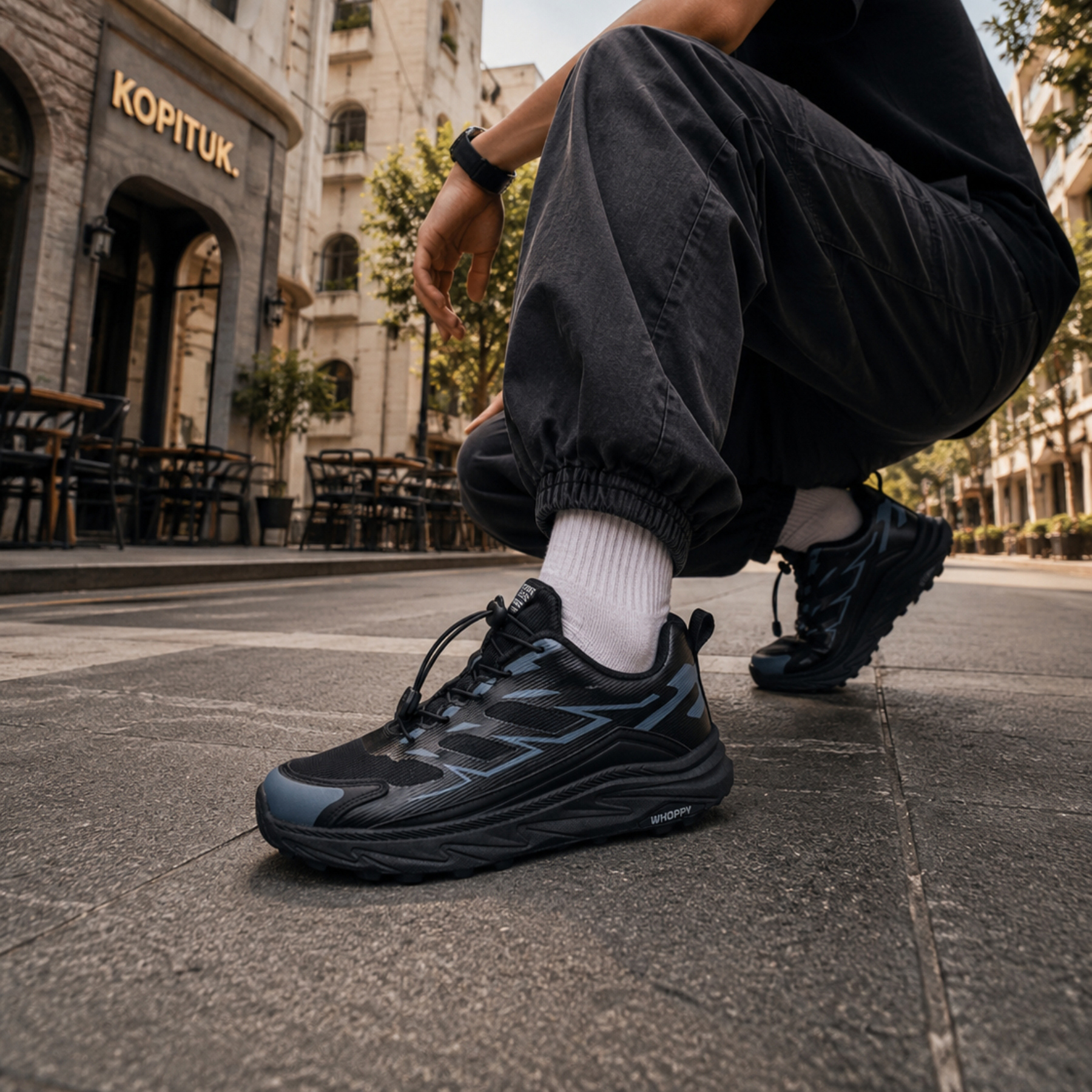 Whoppy SL77 Sepatu Sneakers Pria Import (FREE BOX)