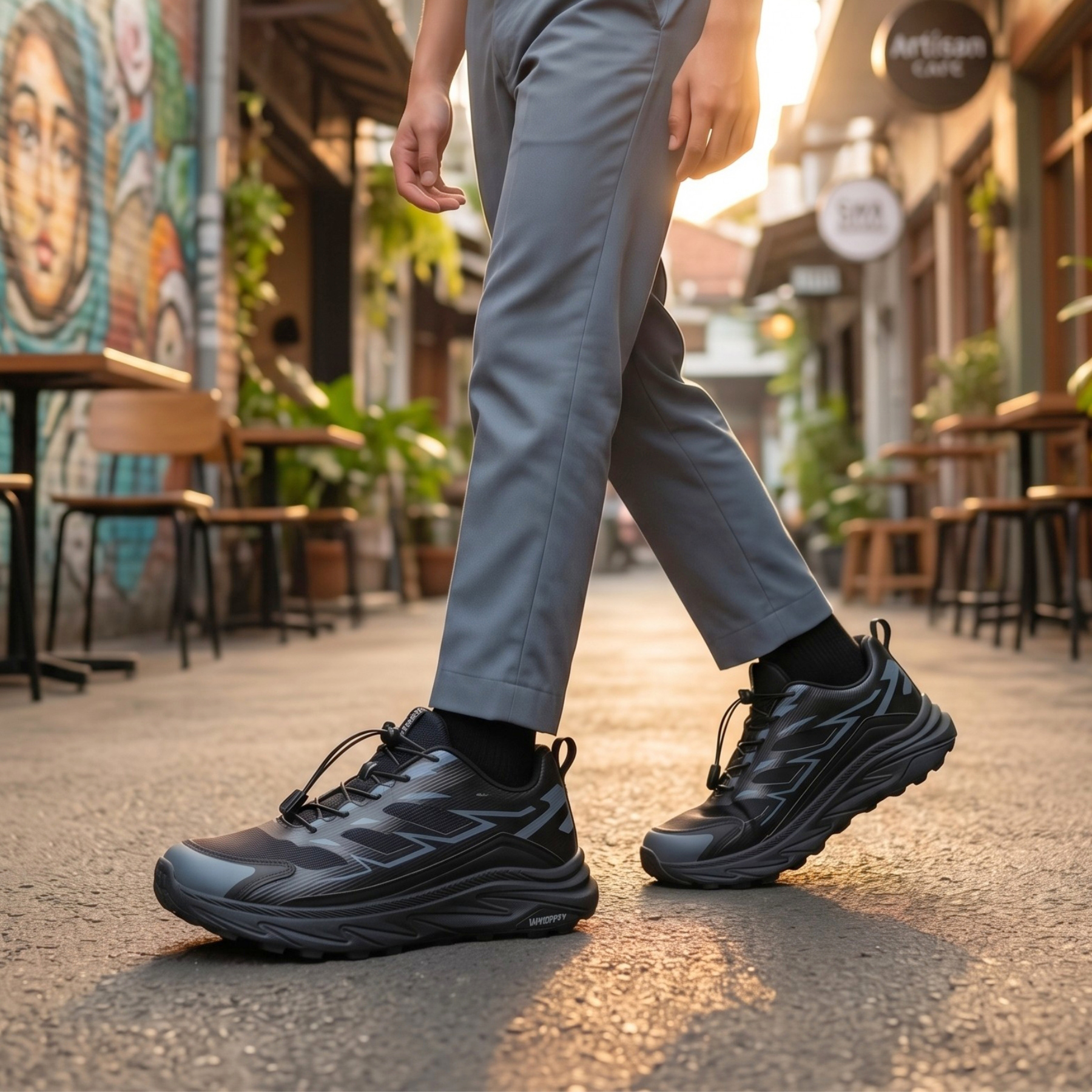 Whoppy SL77 Sepatu Sneakers Pria Import (FREE BOX)