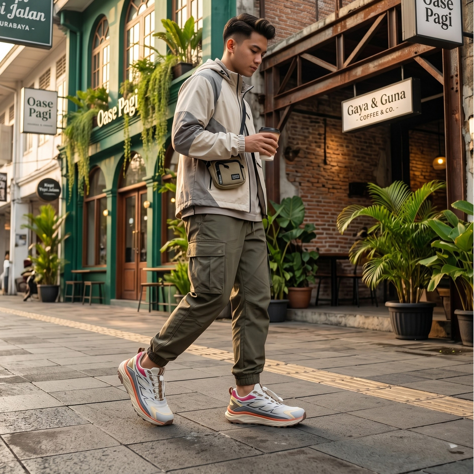Whoppy SL77 Sepatu Sneakers Pria Import (FREE BOX)