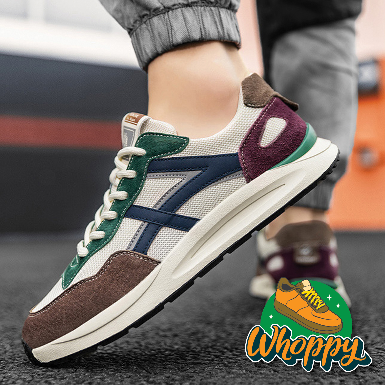 Whoppy SL25 Sepatu Sneakers Pria Import (FREE BOX) - Discontinue