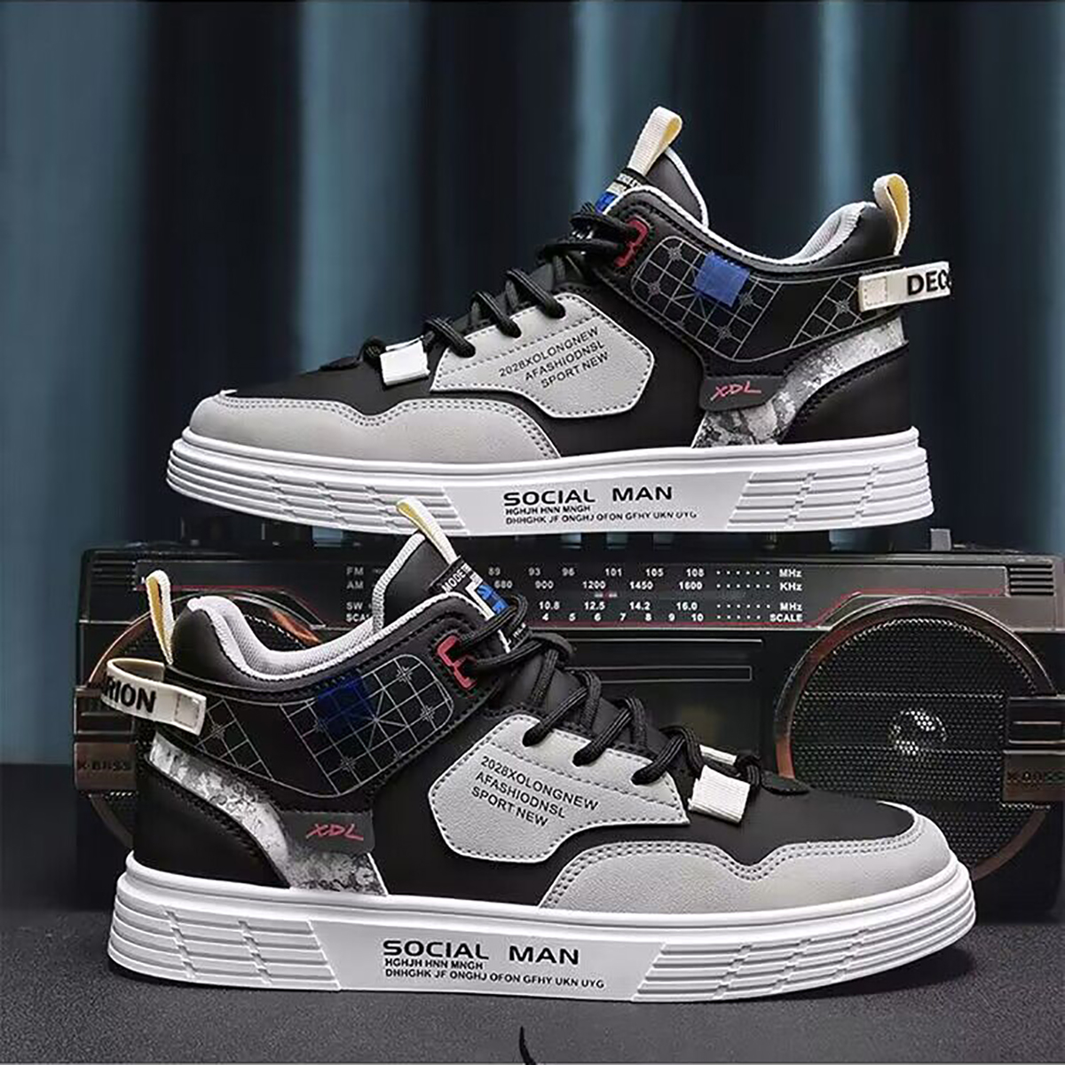 Whoppy SL35 Sepatu Sneakers Pria Import (FREE BOX) - Discontinue