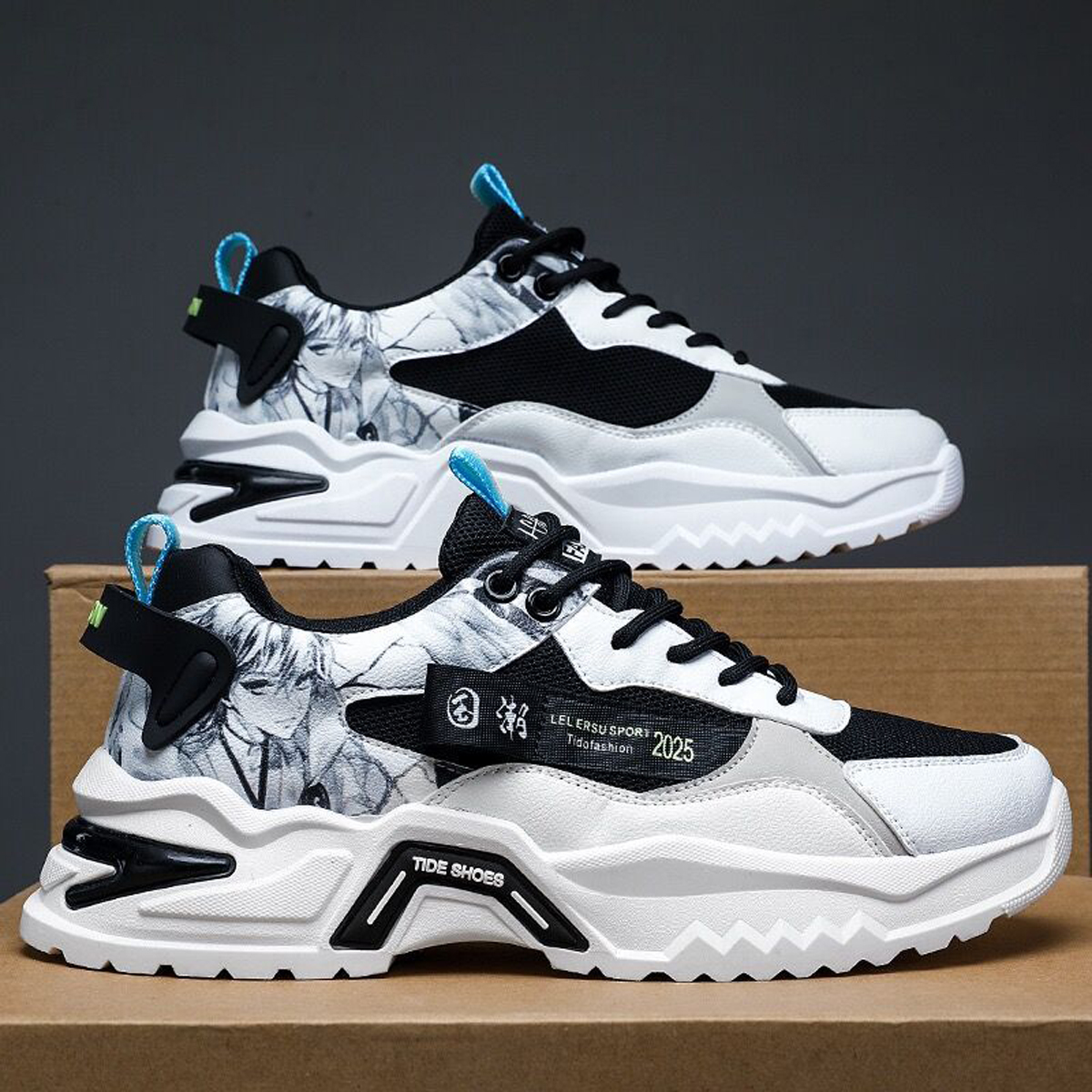 Whoppy SL36 Sepatu Sneakers Pria Import (FREE BOX)