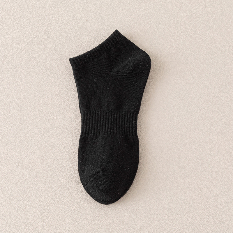 Kaos Kaki Unisex Pria Wanita Karet Double Putih Hitam Abu Katun Pendek