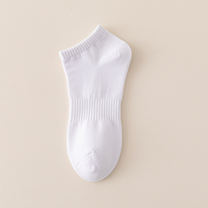 Kaos Kaki Unisex Pria Wanita Karet Double Putih Hitam Abu Katun Pendek
