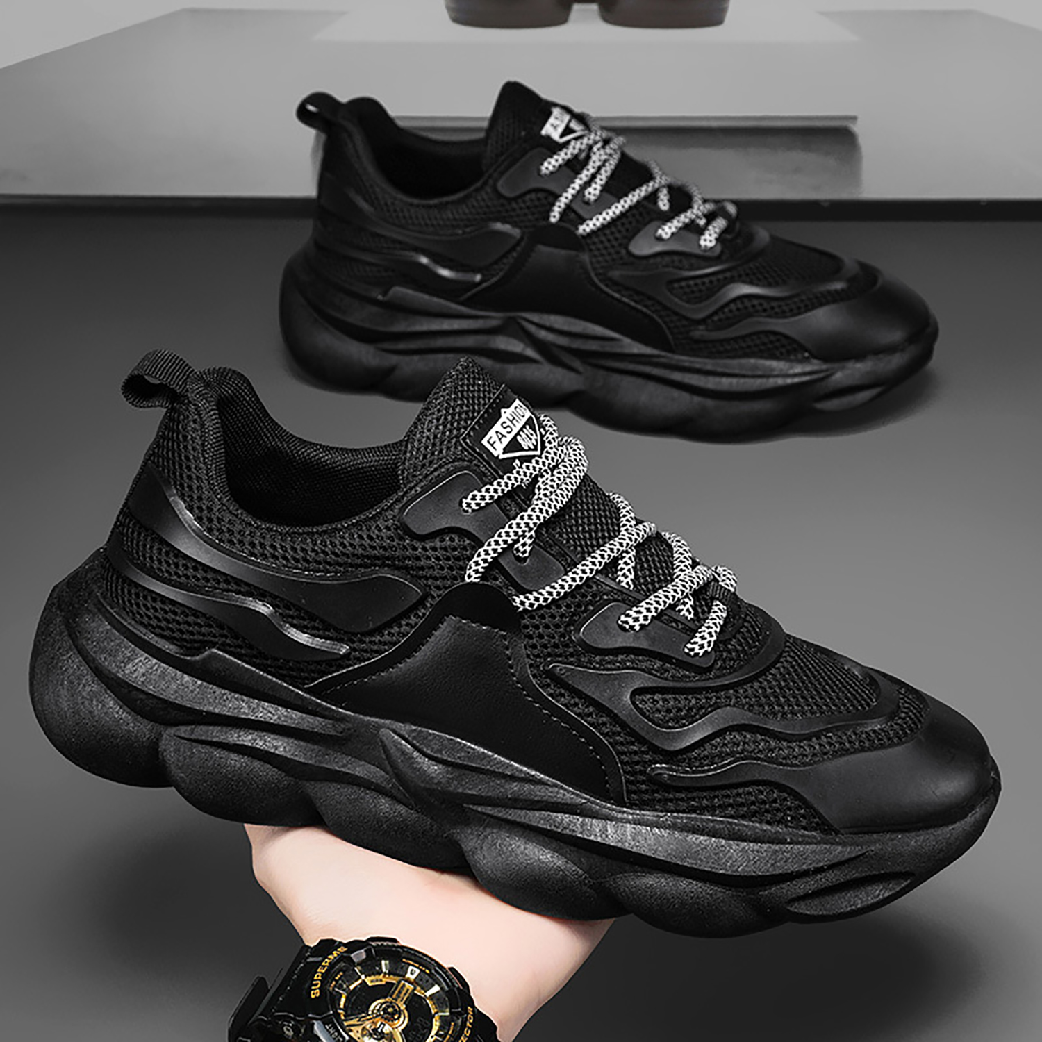 Whoppy SL50 Sepatu Sekolah Pria Import (FREE BOX)