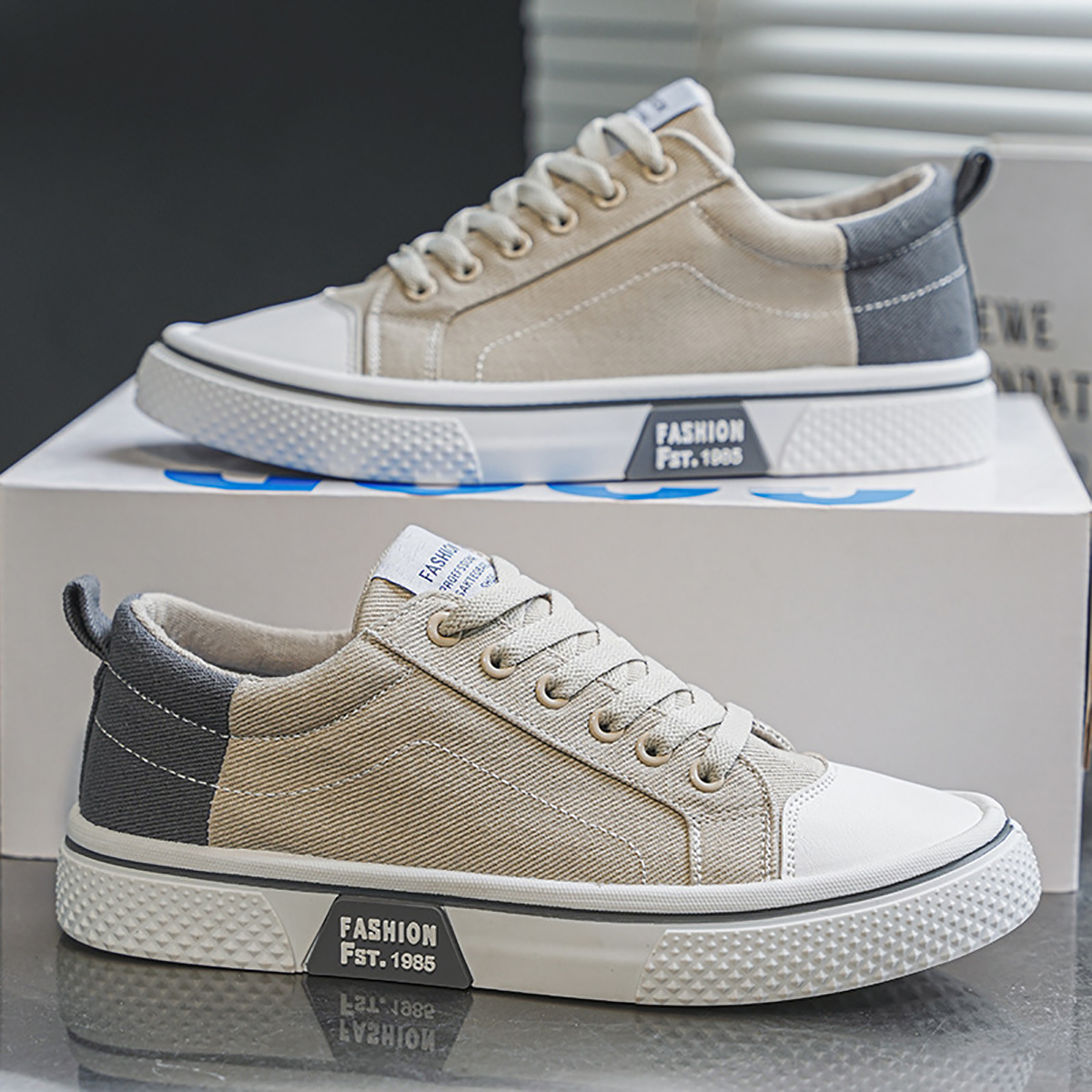 Whoppy SL57 Sepatu Sneakers Pria Import (FREE BOX)