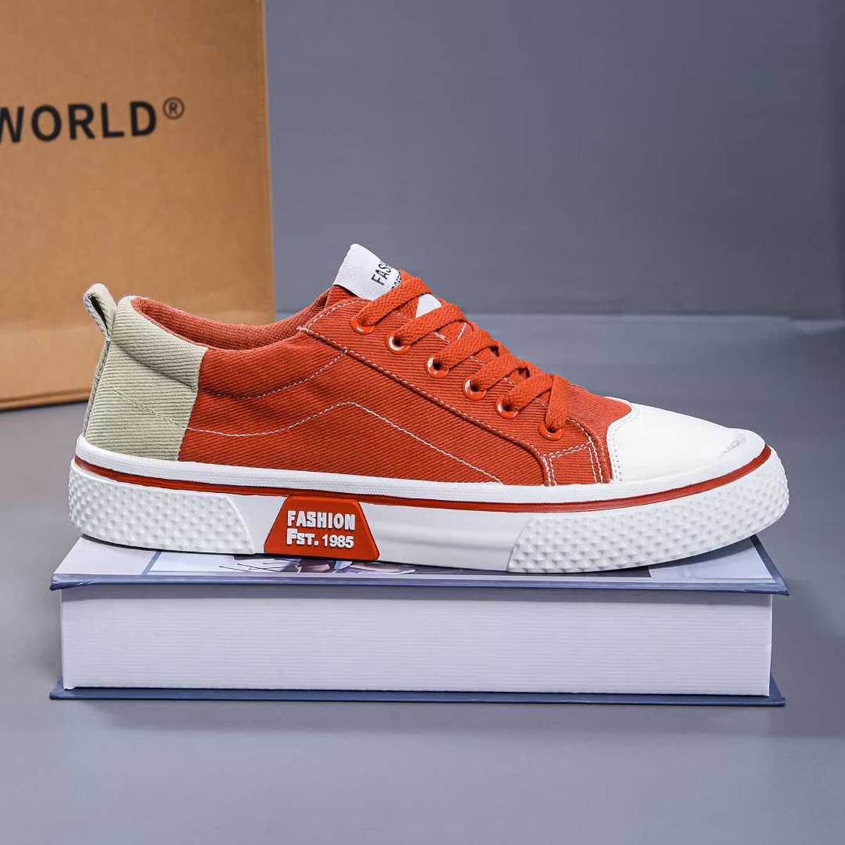 Whoppy SL57 Sepatu Sneakers Pria Import (FREE BOX)